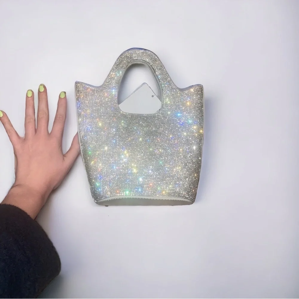 Mini Clutch Structured Rhinestone Bag - Picture 4 of 4